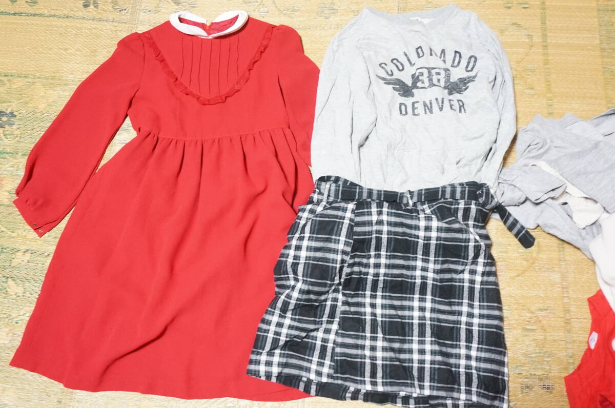 女性用 レディースMサイズ位の洋服 長袖トップス・タートルネック・カーディガン・ワンピース等 大量まとめ売りセット_画像5