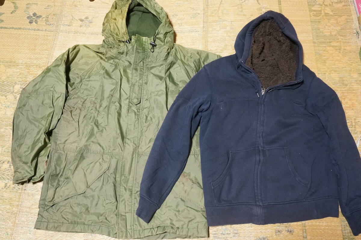 男性用 メンズMサイズ位の洋服 トップスパーカーEDWINジーンズジャージ等 大量まとめ売りセット_画像6