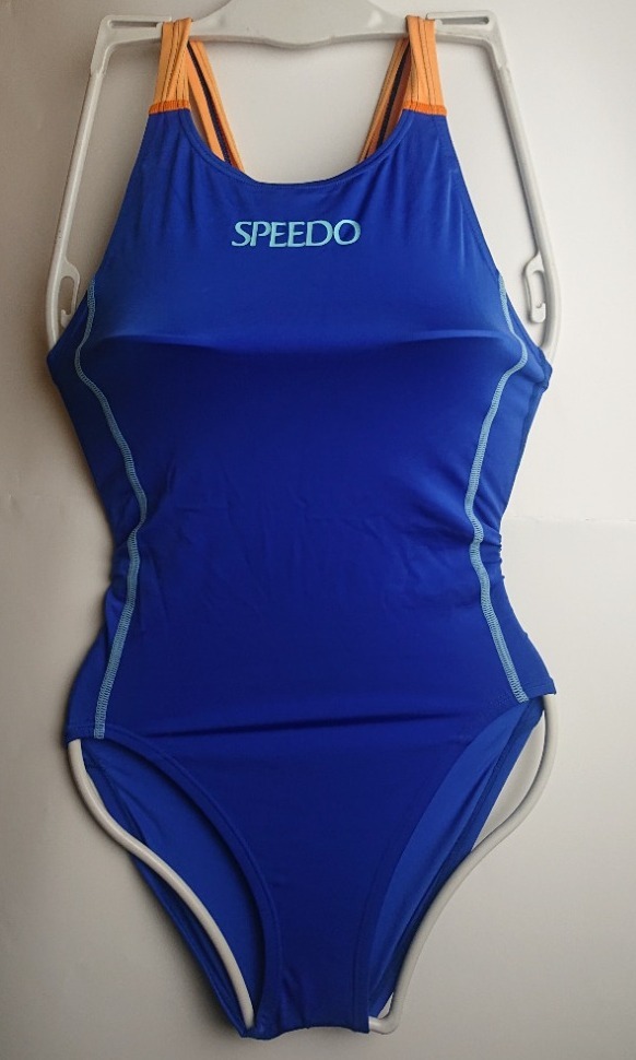 【生産終了】【新品未使用】スピード SPEEDO競泳用水着 83OS-27627 Lサイズ 青x橙_画像1