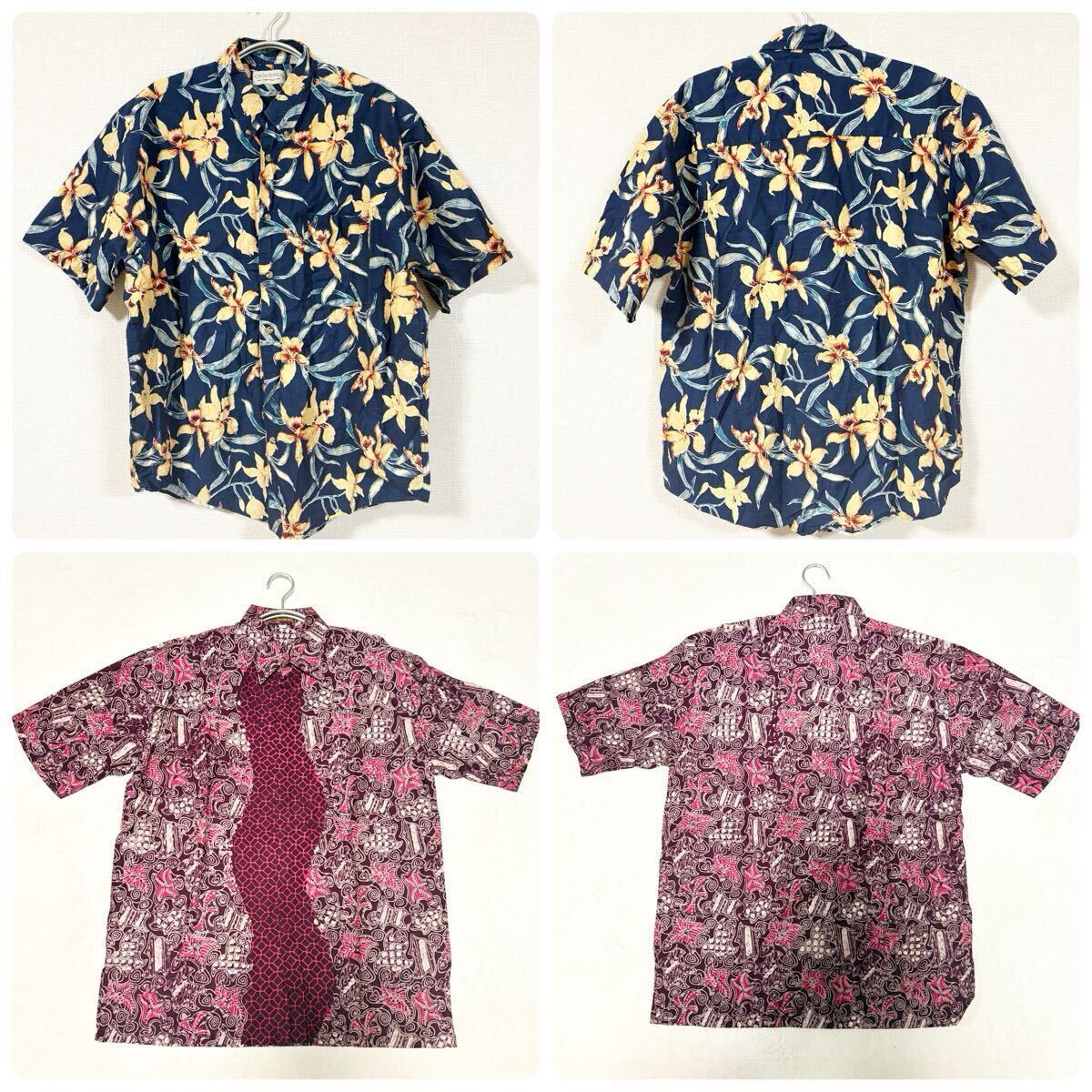 1円~【簡易包装済み まとめ売り 12着】アロハシャツ バーバリー Burberrys ポロシャツ 半袖 シャツ 古着 メンズ 現状渡し カラー サイズMIXの画像2