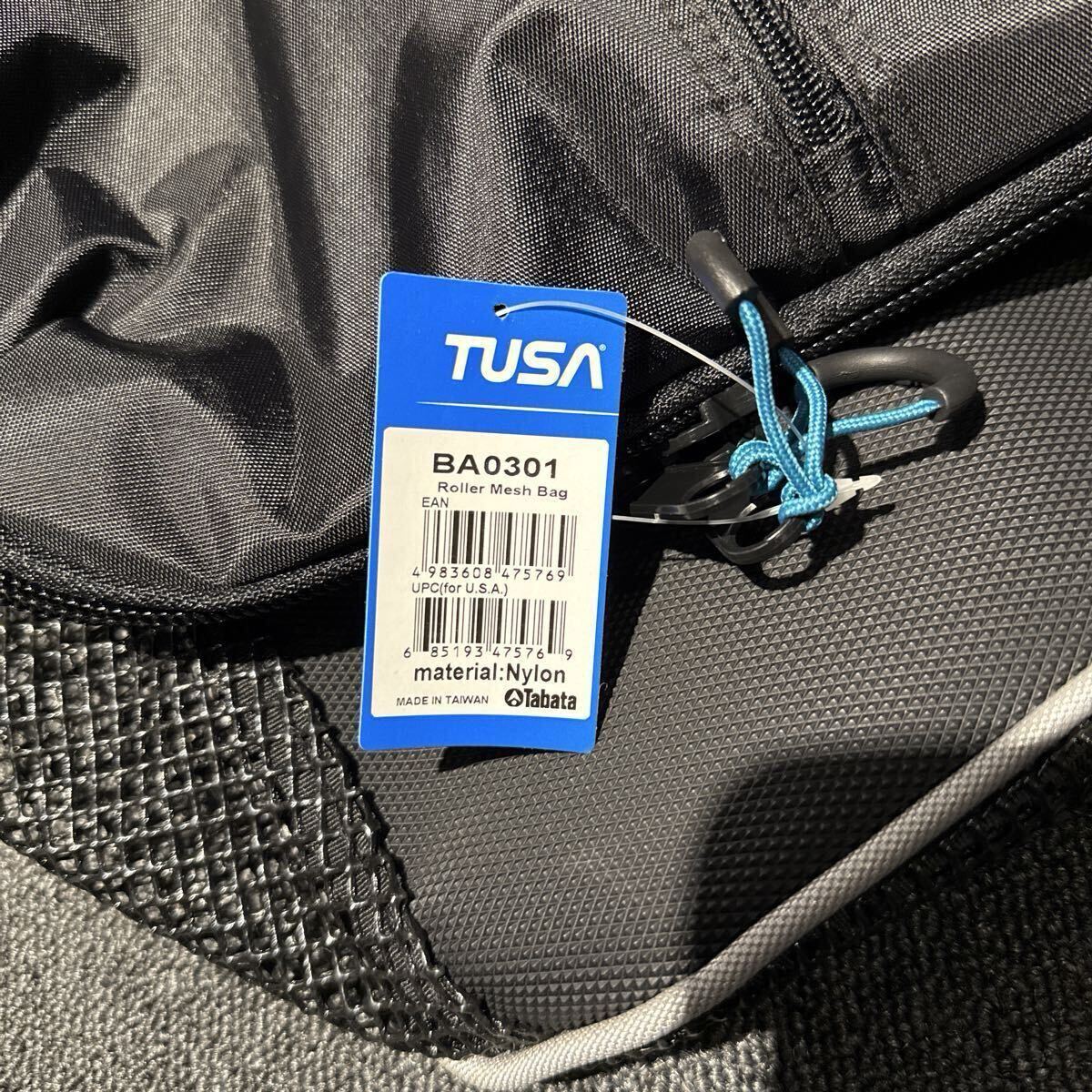 新品未使用 TUSA ツサ メッシュローラーバッグ 国内未発売 BA0301 ブラック ダイビング_画像4