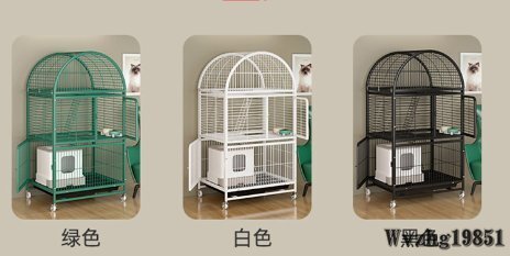 猫ケージ超大空間多層室内家庭用猫別荘2階猫小屋トイレ付き_3