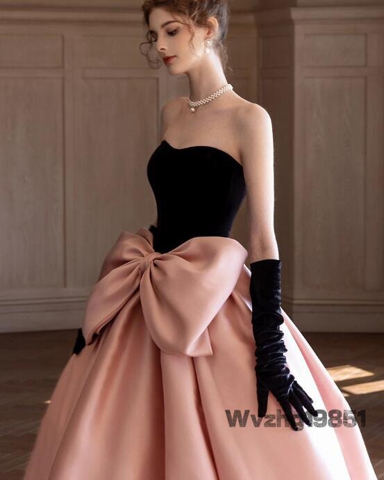 人気美品★上品成人式イブニングドレス新型学生声楽芸考宴会司会者出演服_画像6