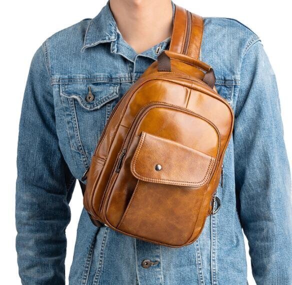  мужской сумка телячья кожа сумка "body" натуральная кожа альпинизм путешествие уличный one плечо наклонный .. сумка модный ходить на работу место хранения возможность 