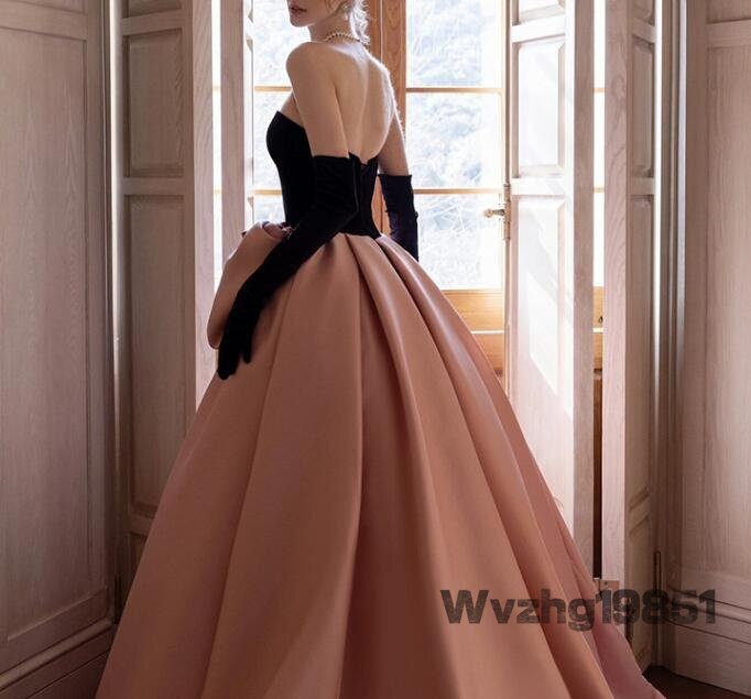 人気美品★上品成人式イブニングドレス新型学生声楽芸考宴会司会者出演服_画像4