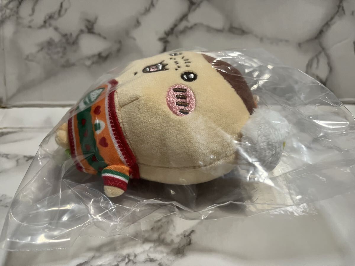未使用 未開封 ちいかわ エニマイくじ D賞 ぬいぐるみ キーホルダー くりまんじゅう マスコット 栗まんじゅう先輩 タグ付き ナガノ _画像4