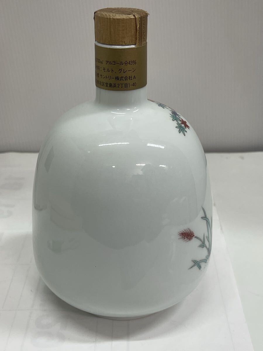 【古酒】未開栓 SUNTORY サントリー AGEING 15 ウイスキー エイジング 15年 有田焼ボトル 岩尾對山窯 20_画像4