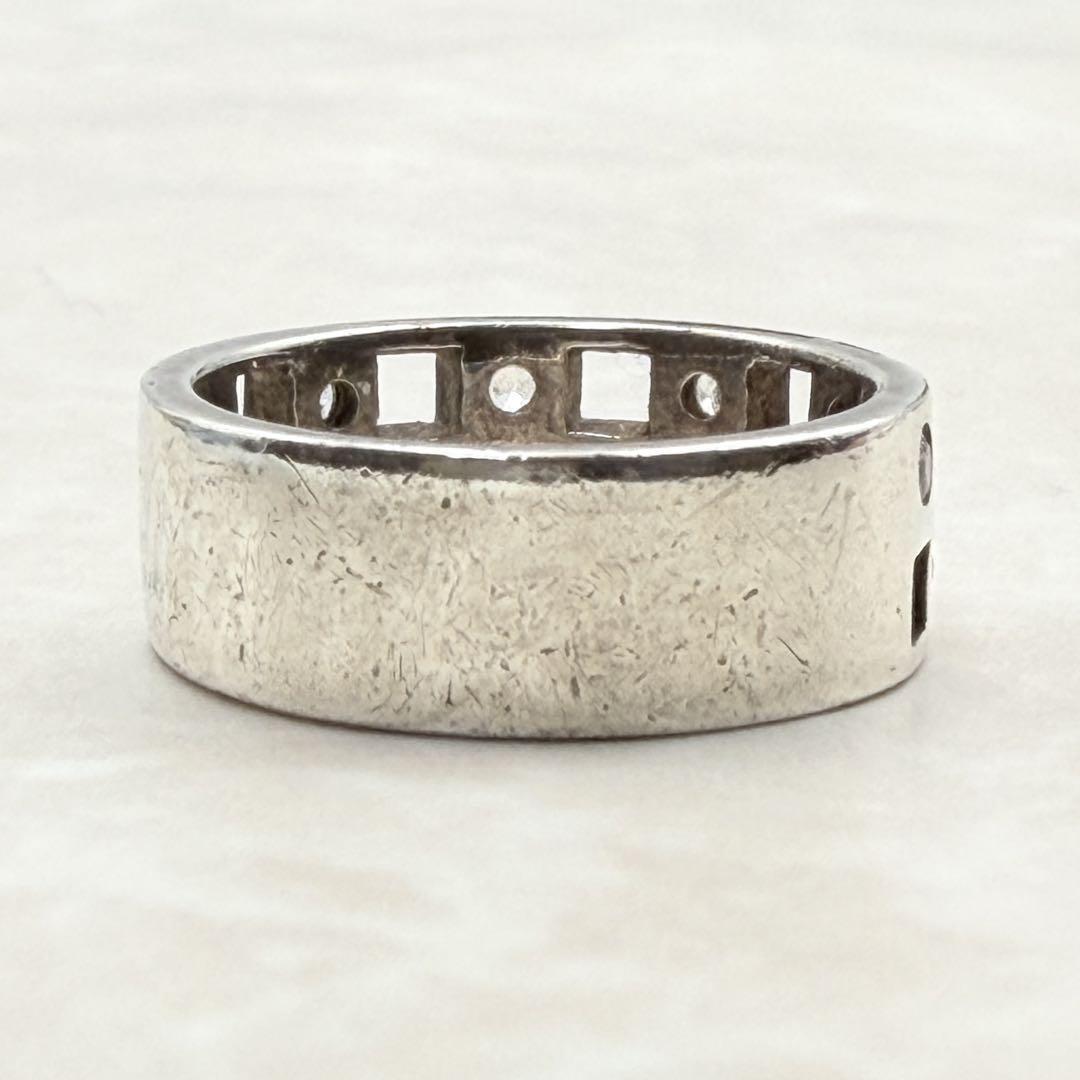 良品 silver925 リング シルバー 11号 オープンスクエア 希少品_画像3