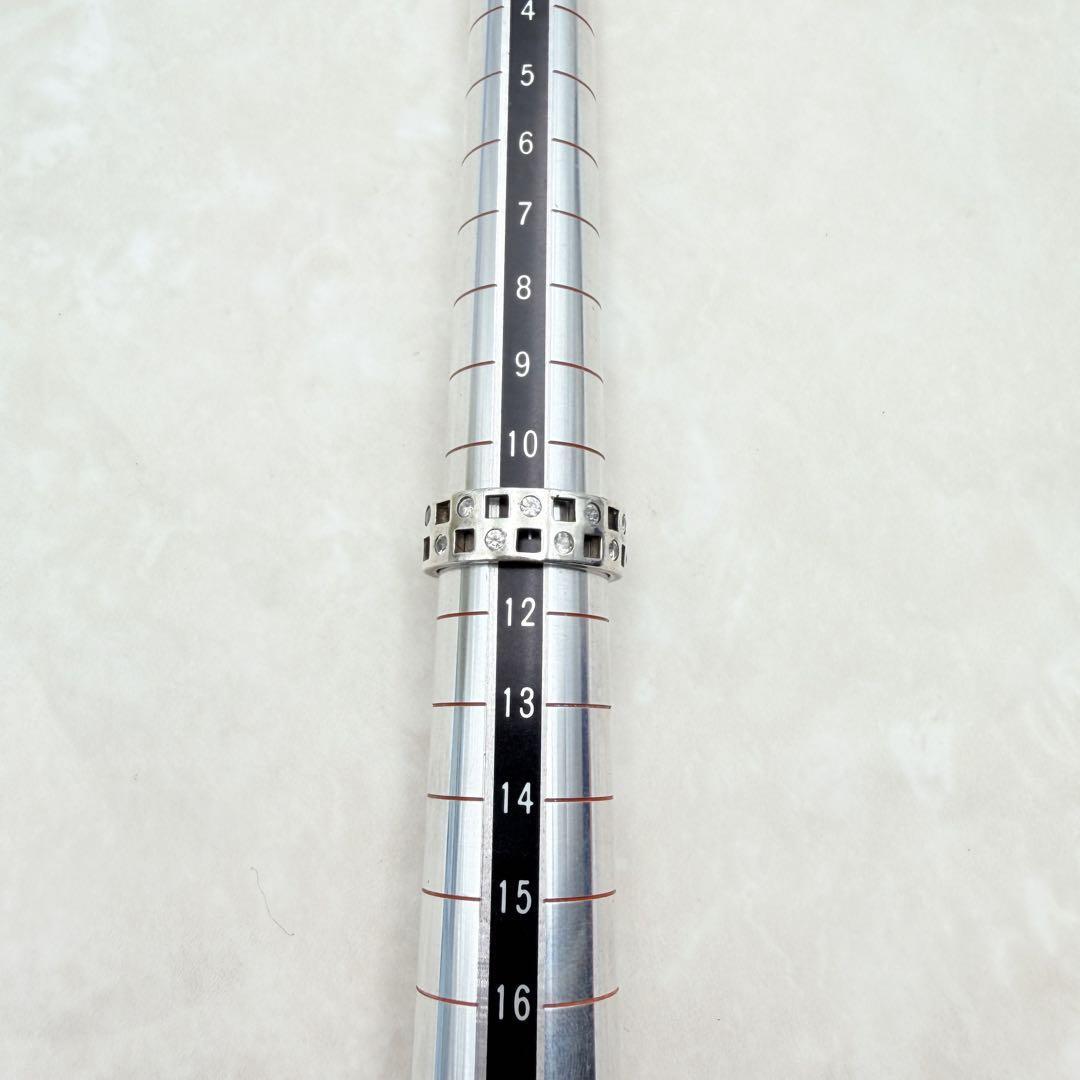 良品 silver925 リング シルバー 11号 オープンスクエア 希少品_画像4
