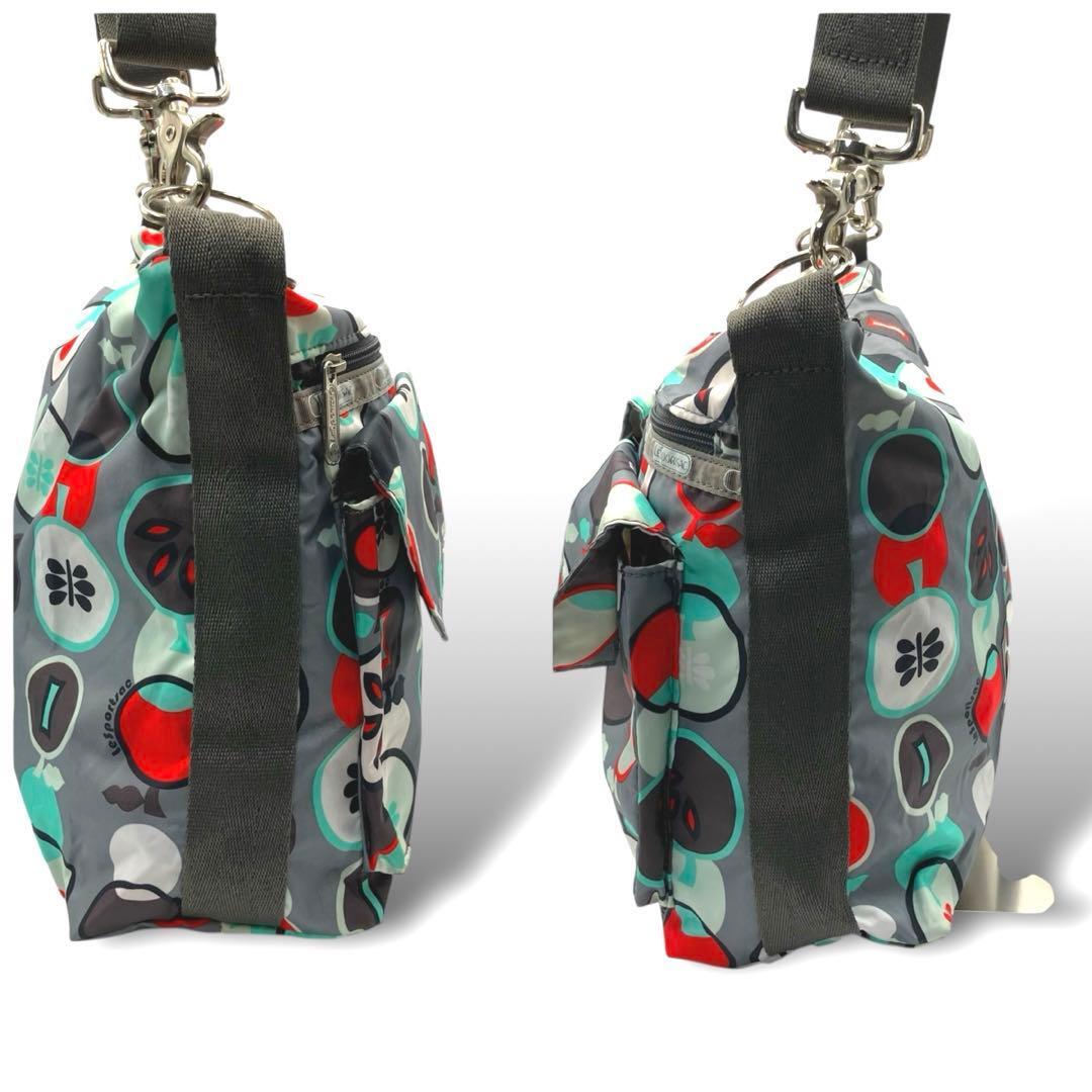 良品 LeSportsac ショルダーバッグ 大容量 グレー マザーズバッグ_画像4