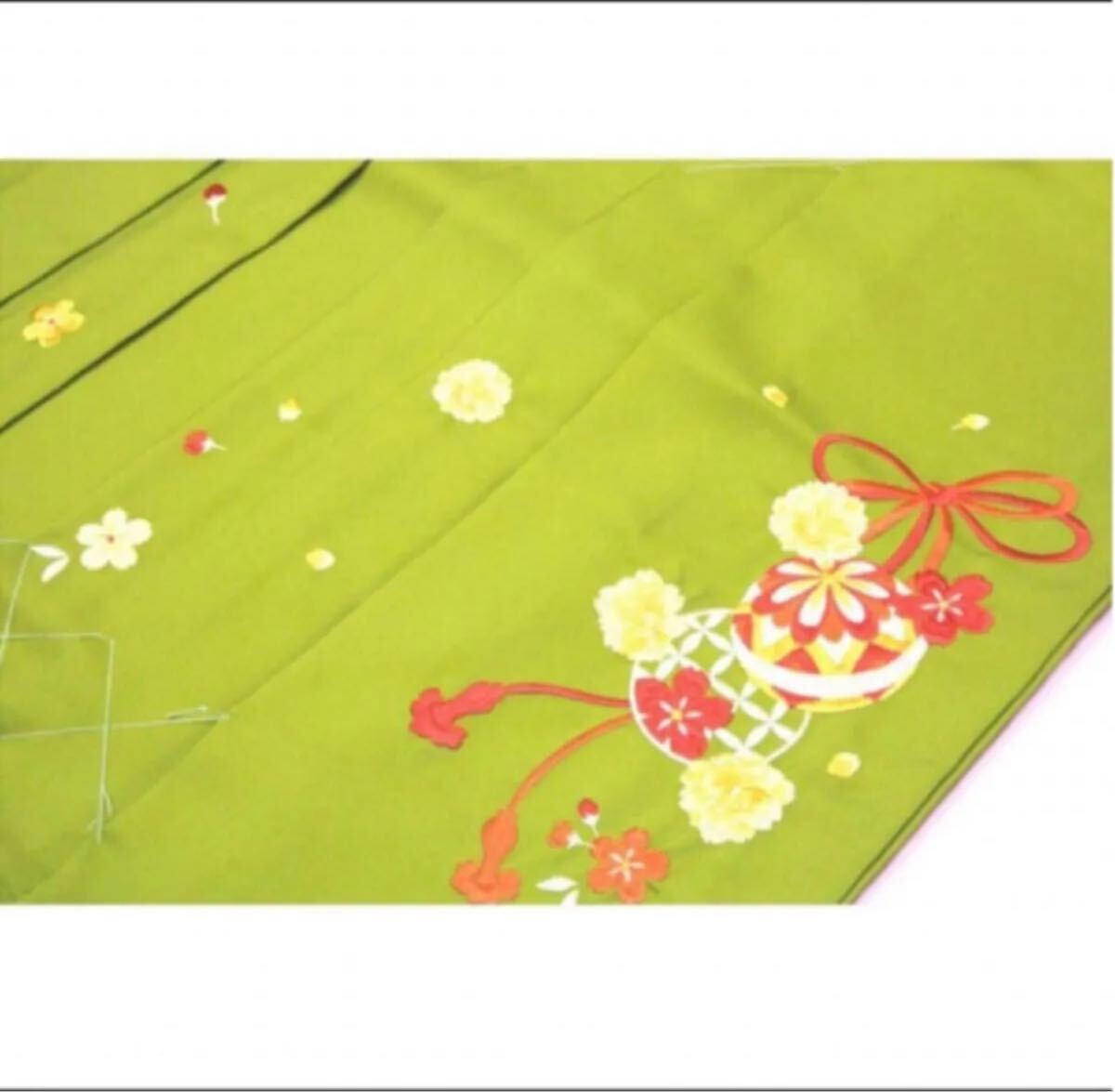 グリーンぼかし刺繍付き袴　卒業式入学式大学生謝恩会着物和服浴衣ワンピースレディースファッション洋服スカートプリーツ振袖草履ブーツ本_画像8