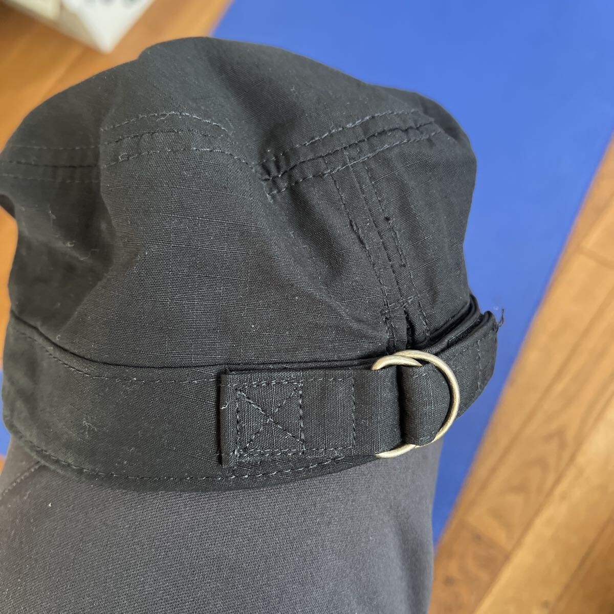 ●KAWASAKI カワサキ Z コットンワークキャップ ブラック ONEサイズ USED品●折りたたみ式_画像3