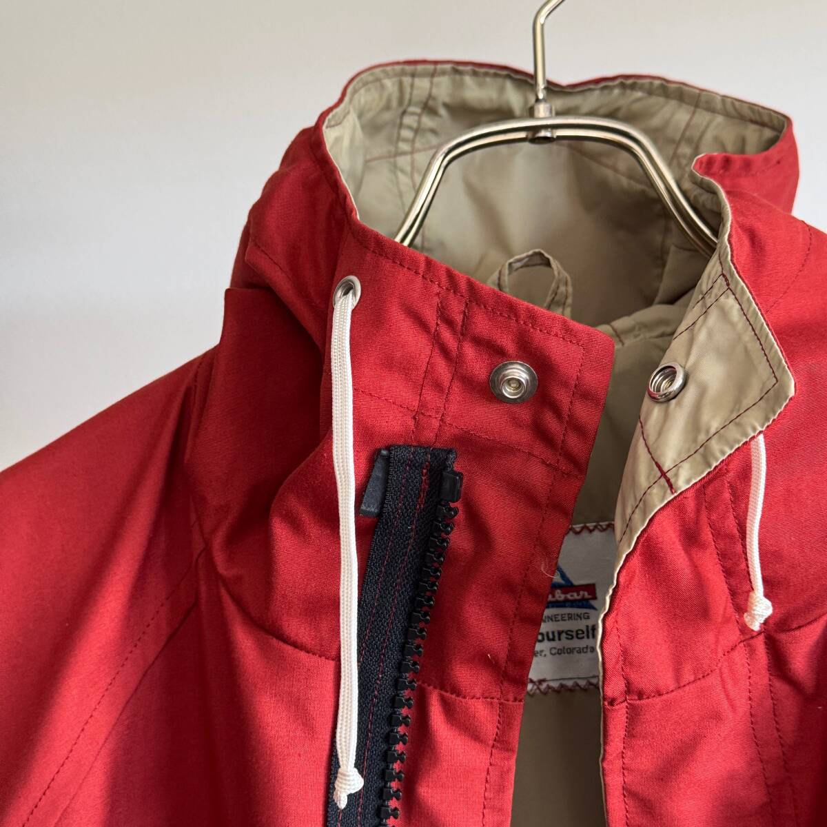 希少《 Dead Stock / HOLUBAR 》70s 80s デッド【 ホルバー ビンテージ 朱色 マウンテンパーカ 】_画像2