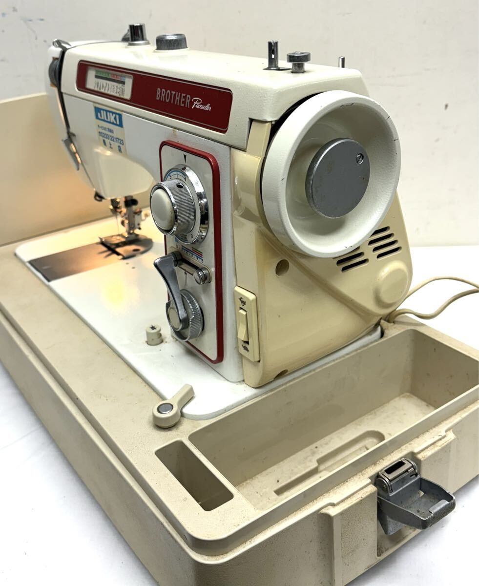 1 иен ~ BROTHER ZU2-B612 Pacesetter Brother темп setter швейная машина корпус с футляром шитье ручная работа подлинная вещь retro бытовая техника электризация проверка совместно 