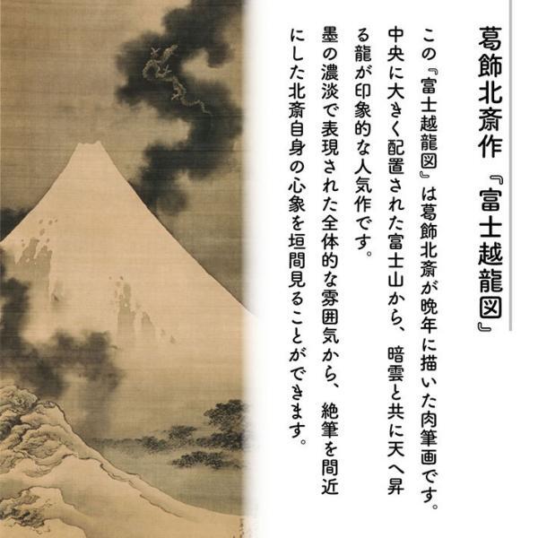 のれん 和風 暖簾 和柄 85cm幅 150cm丈 葛飾北斎 富士越龍図 富士山 浮世絵 日本画 間仕切りカーテン (受注生産 91312)_画像5