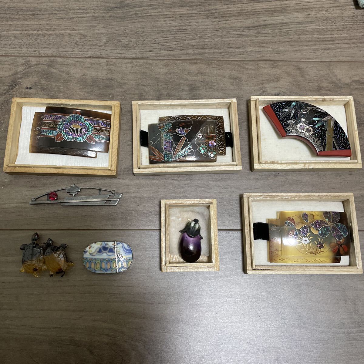 和装小物 帯留め 着物 アンティーク かんざし べっ甲 髪飾り_画像1