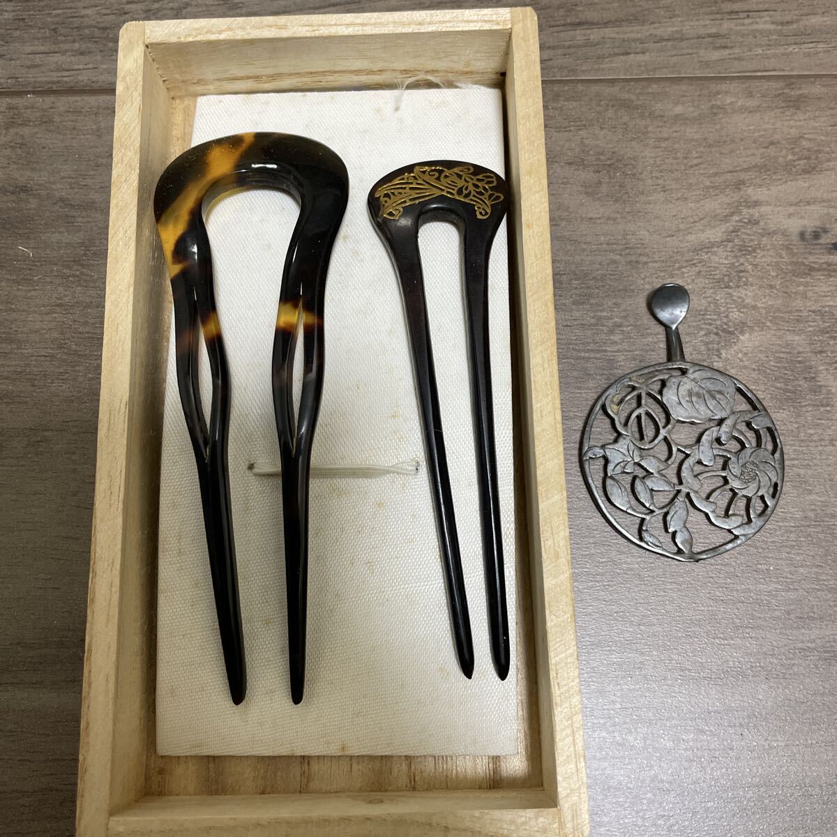 和装小物 帯留め 着物 アンティーク かんざし べっ甲 髪飾り_画像10