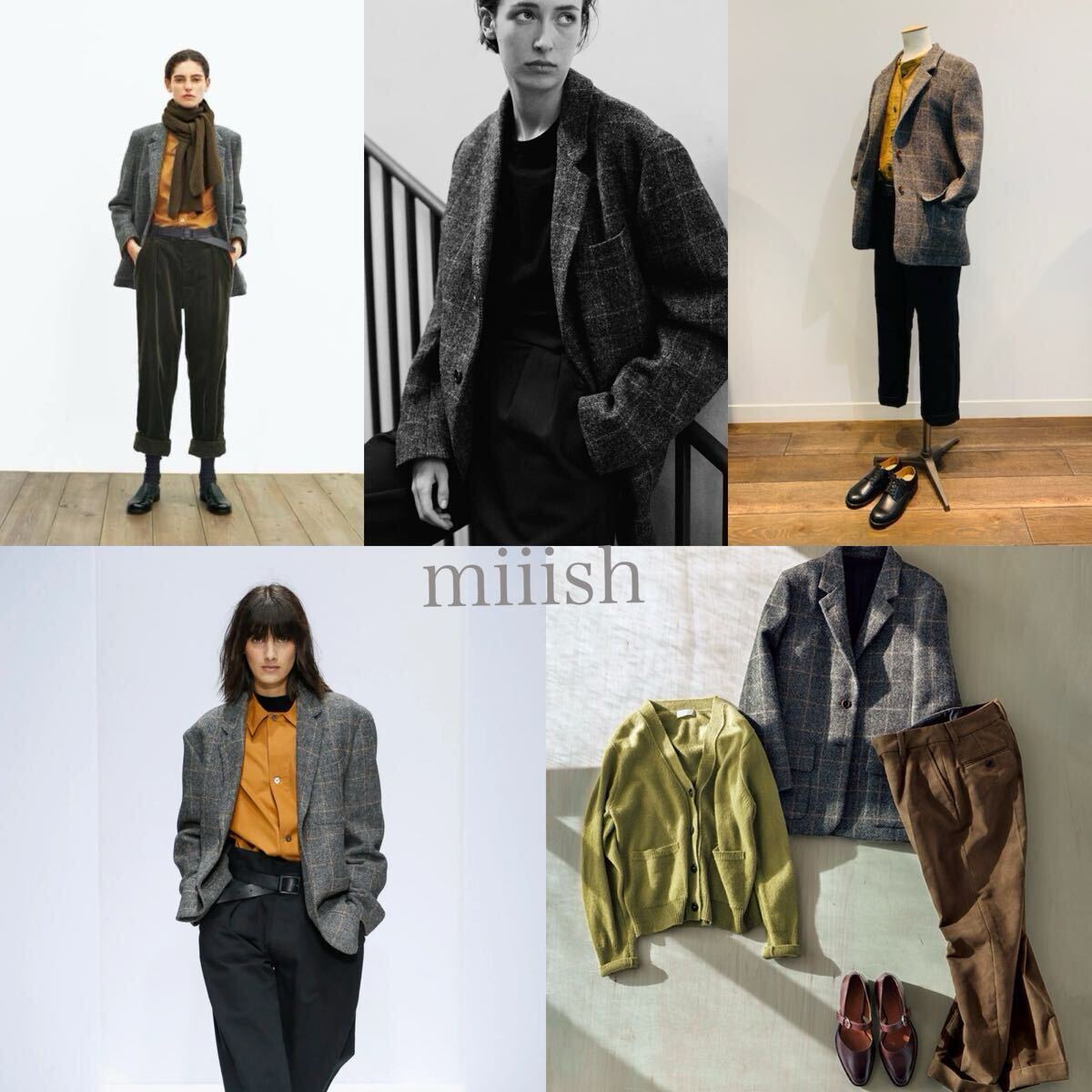 新品タグ付 MARGARET HOWELL× HARRIS TWEED マーガレットハウエル×ハリスツイード別注 ウィンドウペンチェックジャケット 82,500円_画像10