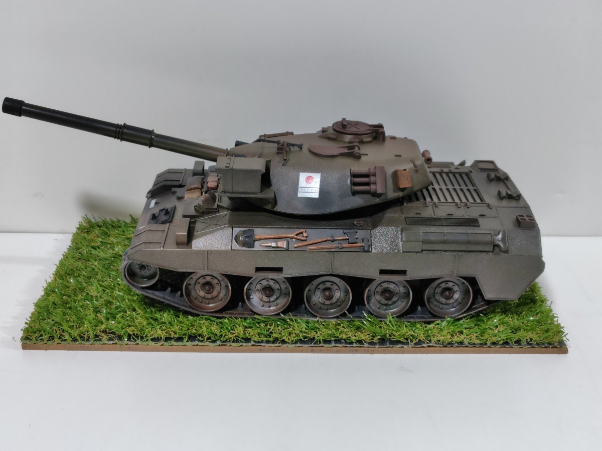 プラモデル完成品1/24陸上自衛隊74式戦車ウェザリングカスタム仕様_画像1