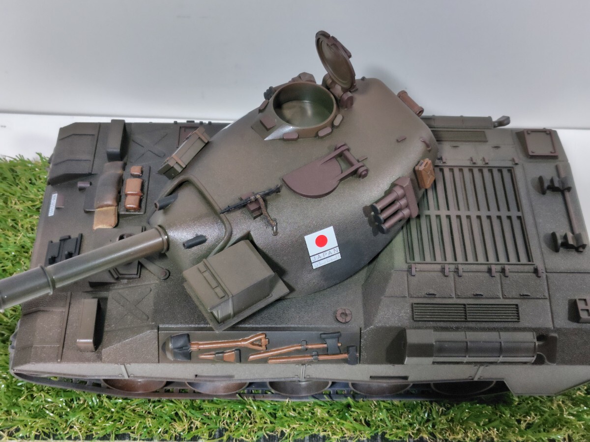 プラモデル完成品1/24陸上自衛隊74式戦車ウェザリングカスタム仕様_画像6