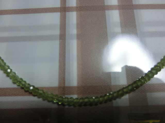 ■新品:留め具刻印silver925ペリドット？ネックレス　　　Tn482 _画像4