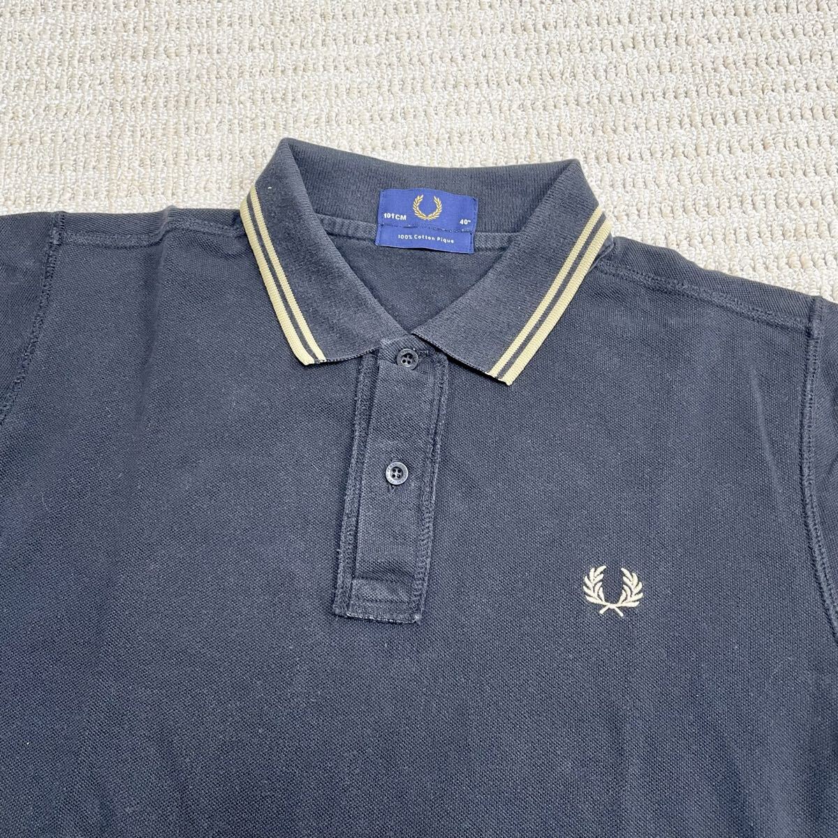  хит Union обратная сторона таблица обратный Fred Perry рубашка-поло с коротким рукавом чёрный 