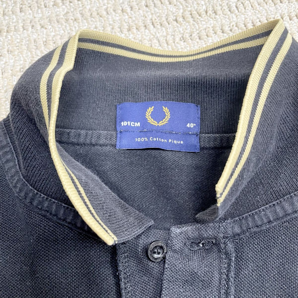 хит Union обратная сторона таблица обратный Fred Perry рубашка-поло с коротким рукавом чёрный 