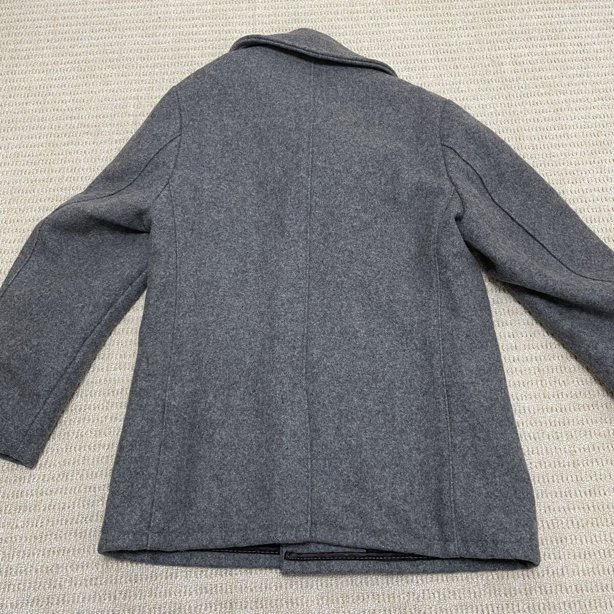 綺麗ショット ウール ピーコート 740N グレー_画像5