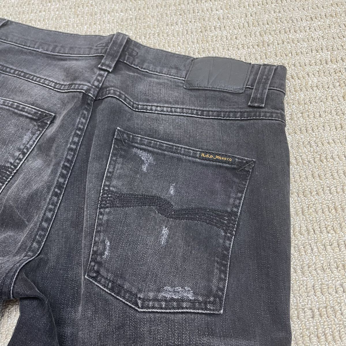 美品ヌーディージーンズ Lean Dean Stitch and Paint