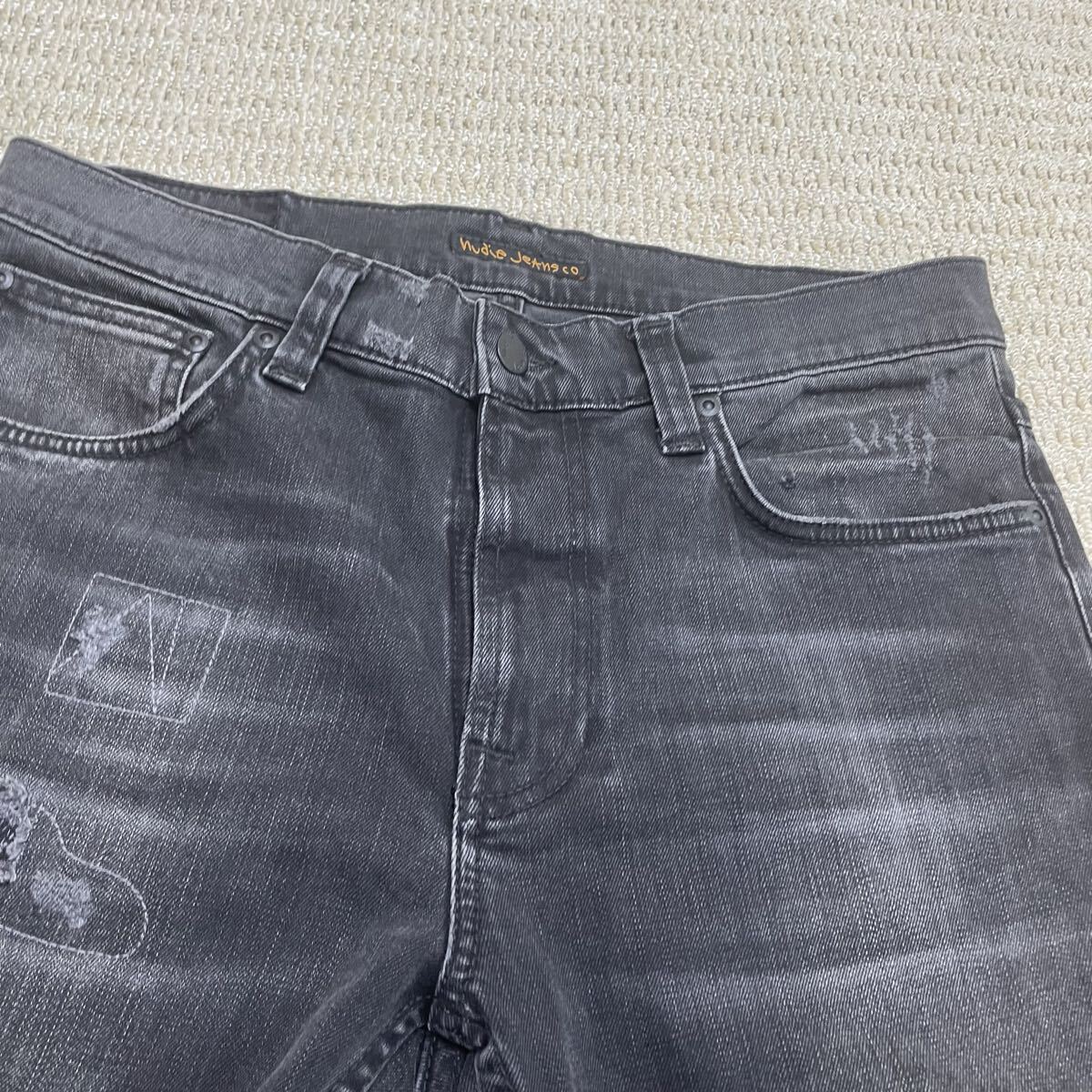 美品ヌーディージーンズ Lean Dean Stitch and Paint