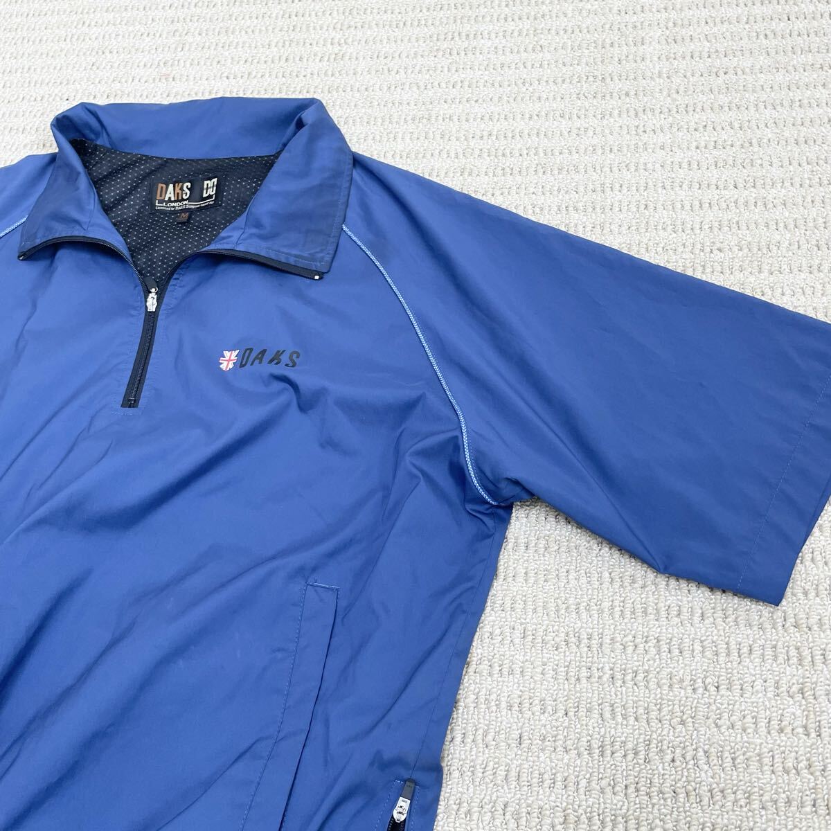 DAKS GOLF 半袖 ハーフジップ ポリエステルシャツ_画像2