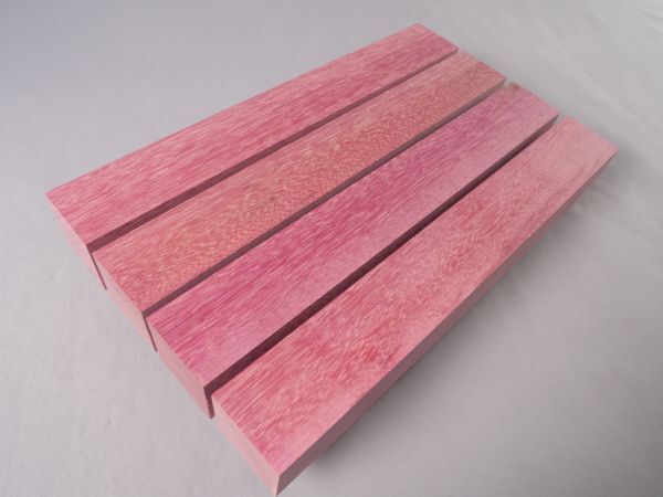 ■パープルハート④　角材　4本セット　＃1■【45mm(厚)×45mm(巾)×330mm(長)】【481-8】_画像3