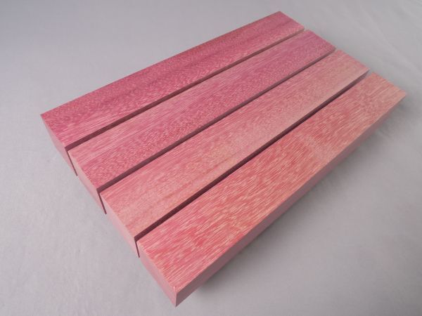 ■パープルハート④　角材　4本セット　＃1■【45mm(厚)×45mm(巾)×330mm(長)】【481-8】_画像7