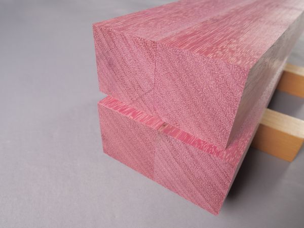 ■パープルハート④　角材　4本セット　＃1■【45mm(厚)×45mm(巾)×330mm(長)】【481-8】_画像10