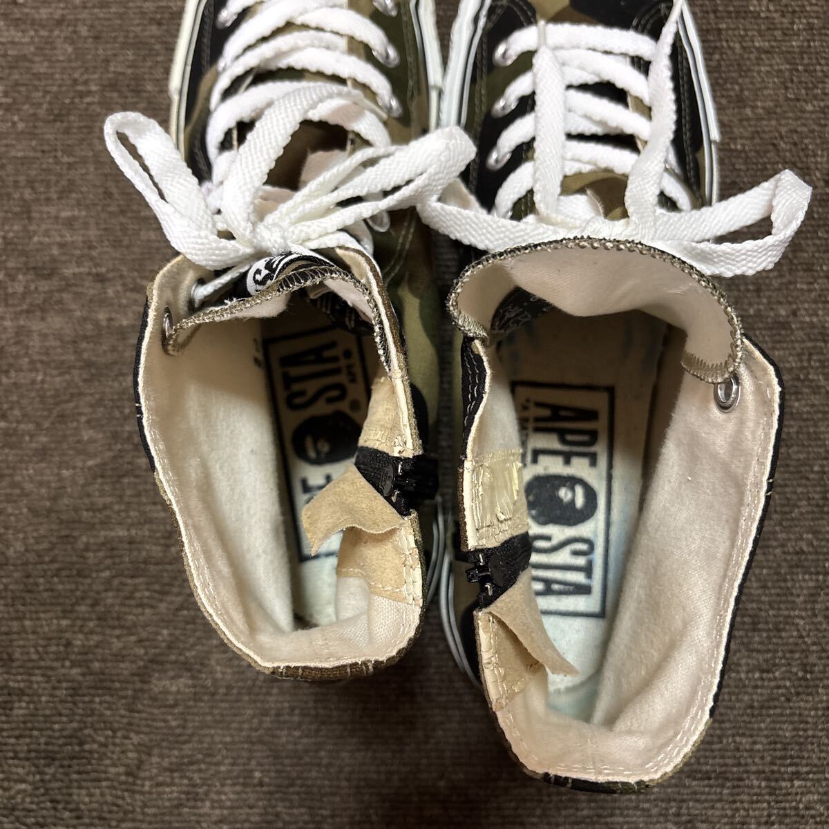 エイプ BAPE STA(A BATHING APE) ・ハイカットスニーカー ・サイズ27cm・中古_画像7