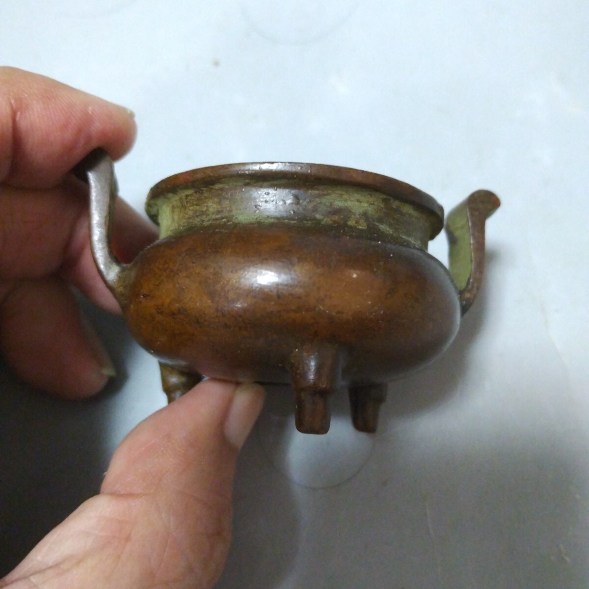 古銅大明宣徳小香炉 明時代_画像3