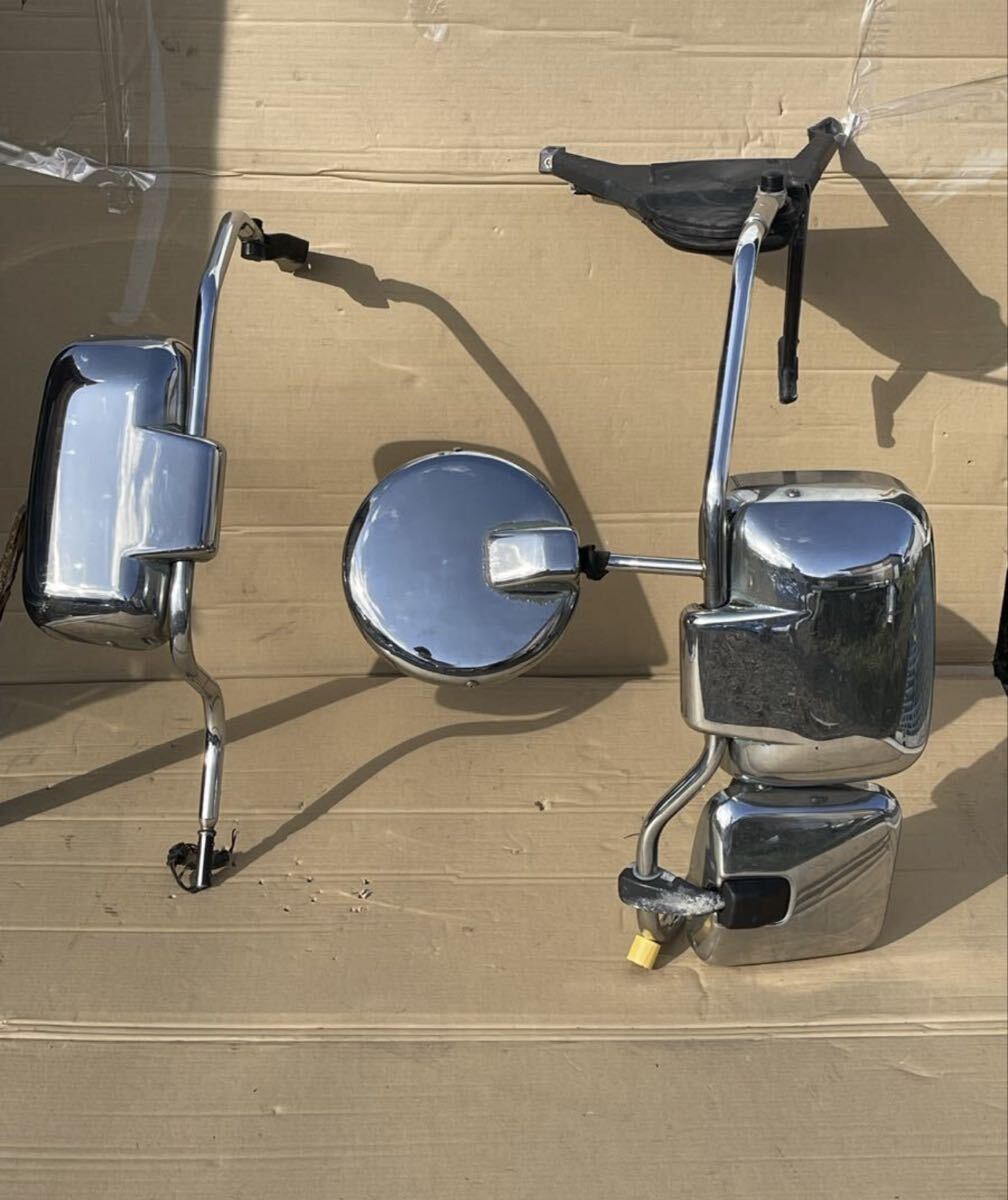 116 Mitsubishi Fuso Super Great хром зеркало, зеркало заднего вида, зеркало крепление, опора, хром зеркало заднего вида крепление, опора (2 шт. комплект ) зеркало break 1