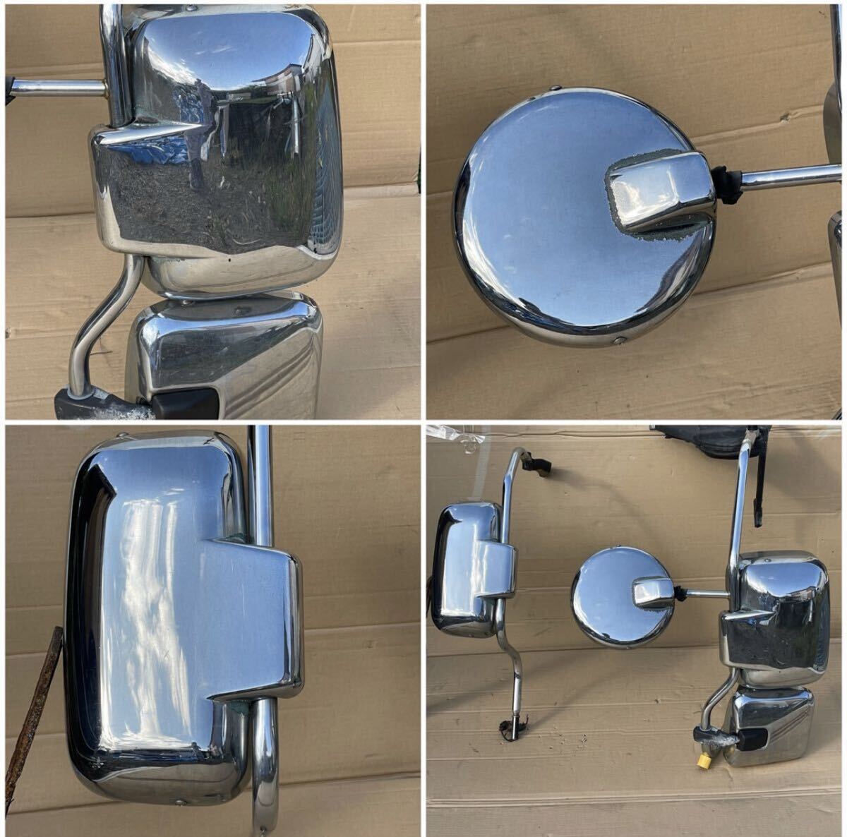 116 Mitsubishi Fuso Super Great хром зеркало, зеркало заднего вида, зеркало крепление, опора, хром зеркало заднего вида крепление, опора (2 шт. комплект ) зеркало break 1