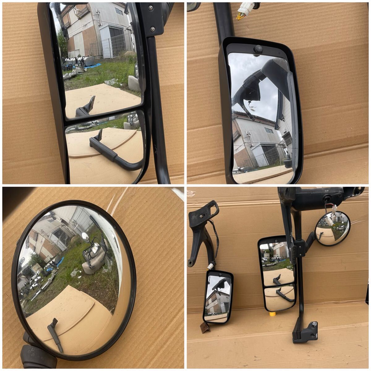 125 оригинальный Mitsubishi Fuso Super Great хромированные зеркала зеркало заднего вида зеркало крепление, опора зеркало крепление, опора левый и правый в комплекте 