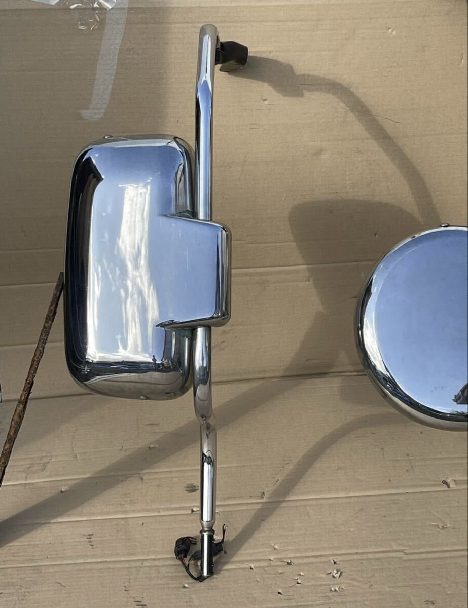 116 Mitsubishi Fuso Super Great хром зеркало, зеркало заднего вида, зеркало крепление, опора, хром зеркало заднего вида крепление, опора (2 шт. комплект ) зеркало break 1