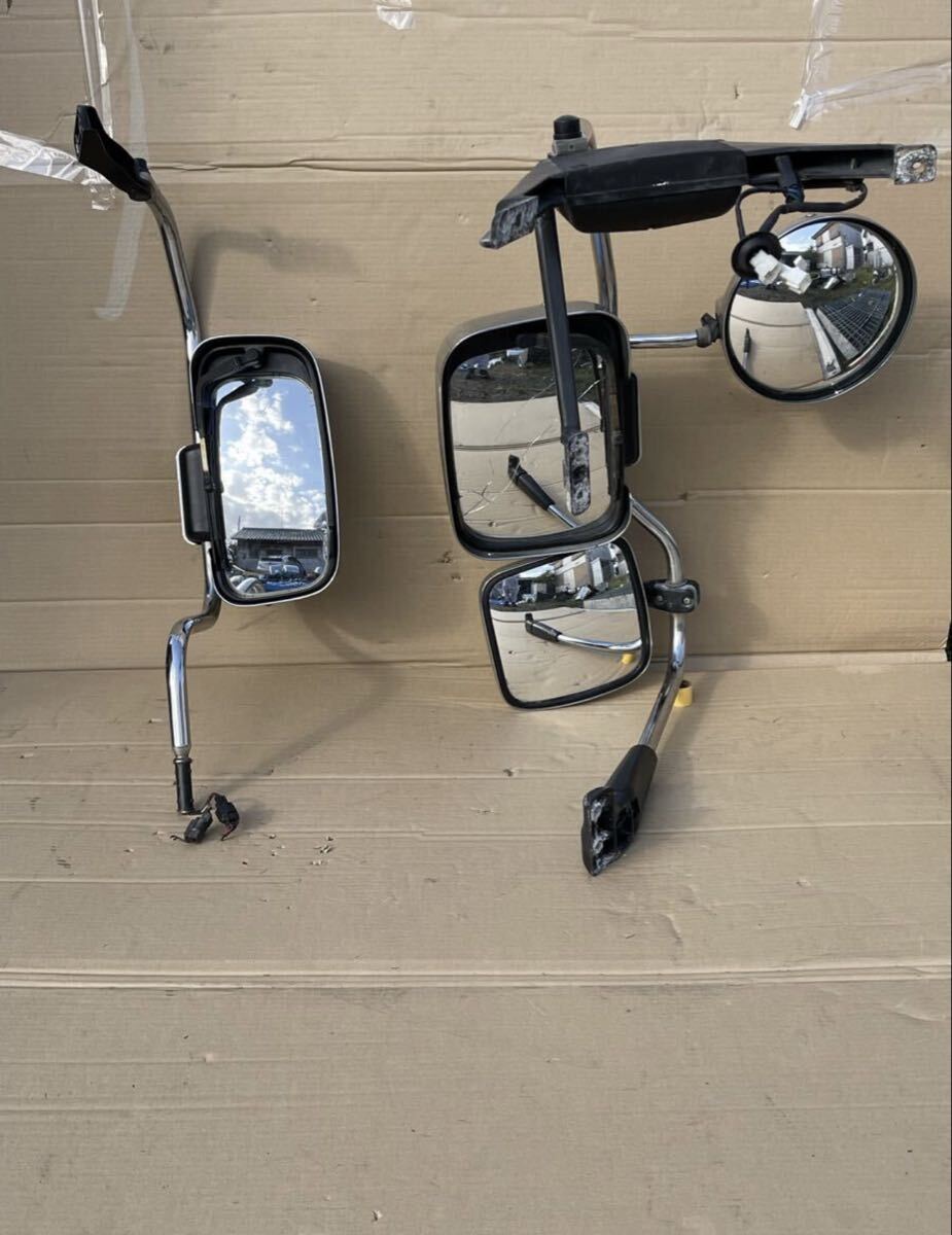 116 Mitsubishi Fuso Super Great хром зеркало, зеркало заднего вида, зеркало крепление, опора, хром зеркало заднего вида крепление, опора (2 шт. комплект ) зеркало break 1