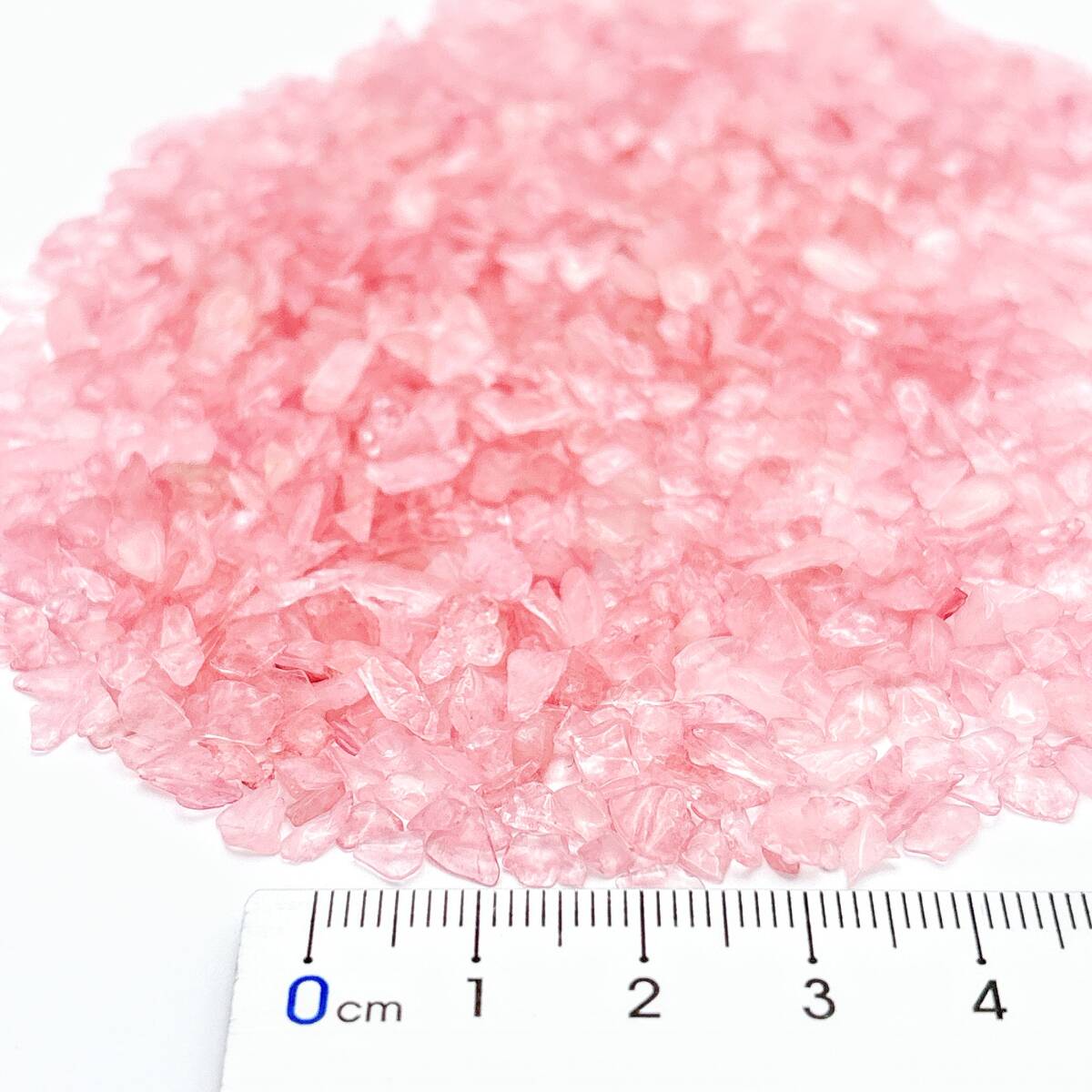 ブラジル産 5A ローズクォーツ 浄化用 さざれ石 30g 天然石 チップ さざれ ポイント タンブル ナゲット 原石 レジン オルゴナイト 素材_画像2
