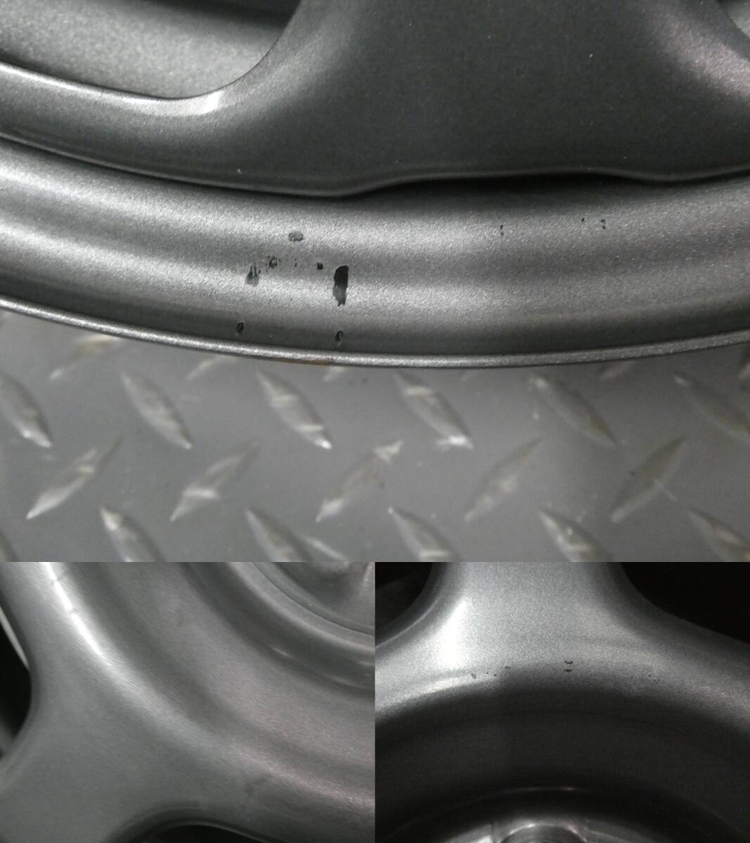 中古4本セット マツダ フレアクロスオーバー純正 4.5J-15インチPCD100ET45ガンメタ スズキ ハスラー スペーシア アルト ラパン 流用へ_画像4