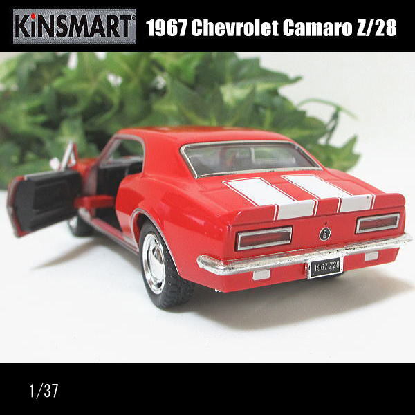 1/38シボレー/カマロ/1967CamaroZ-28/(レッド)/キンスマート/KINSMART/ダイキャストミニカー_画像2