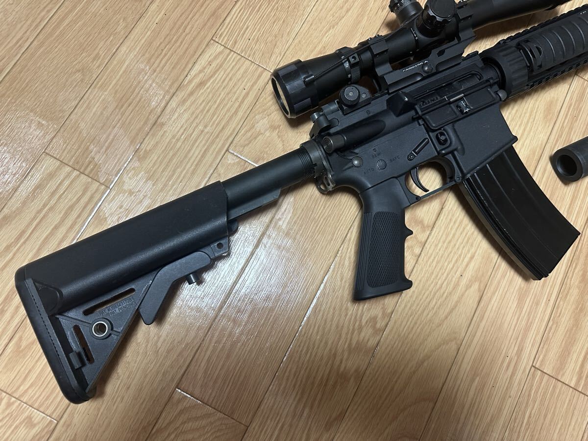 VFC Colt Mk12 Mod1 SPR M4 GBBR ガスブローバック スコープ バイポッド OPSサプレッサー付_画像5