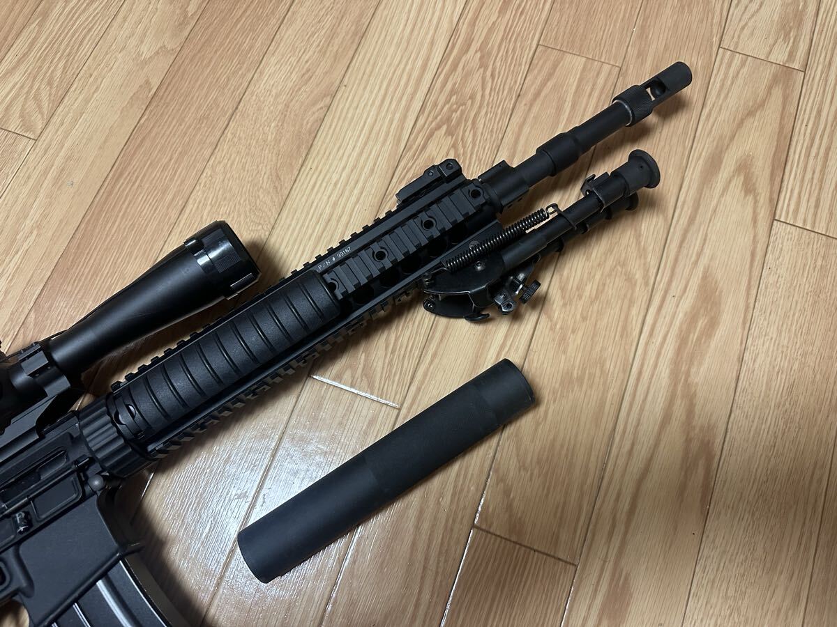 VFC Colt Mk12 Mod1 SPR M4 GBBR ガスブローバック スコープ バイポッド OPSサプレッサー付_画像6