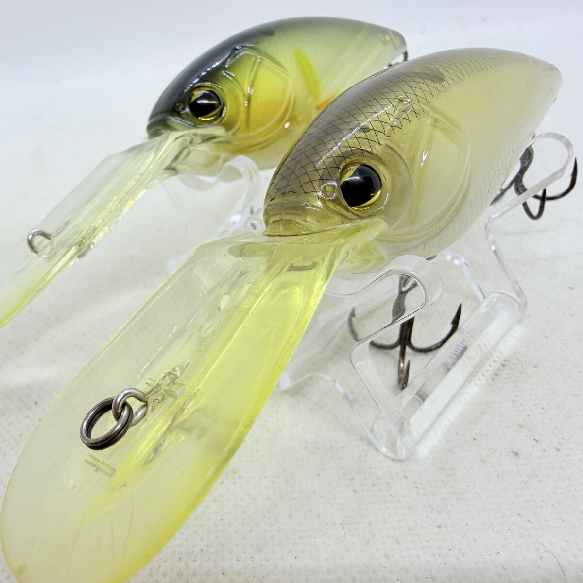 送料140円・美品『イマカツ イマカツクランク IK420BWK MOZAiC 2個セット』IMAKATSU CRANK IKクランク IK420 BWK IK モザイク 琵琶湖_画像1