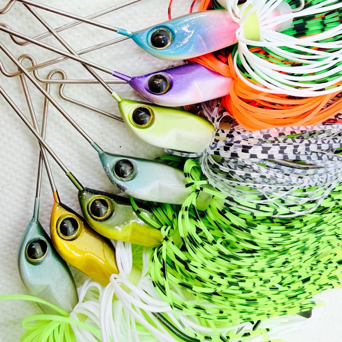 送料無料・美品『デプス Bカスタム 実測17g/18g/19g/20g 7個セット』deps B-CUSTOM ビーカスタム スピナーベイト ⑩285_画像1