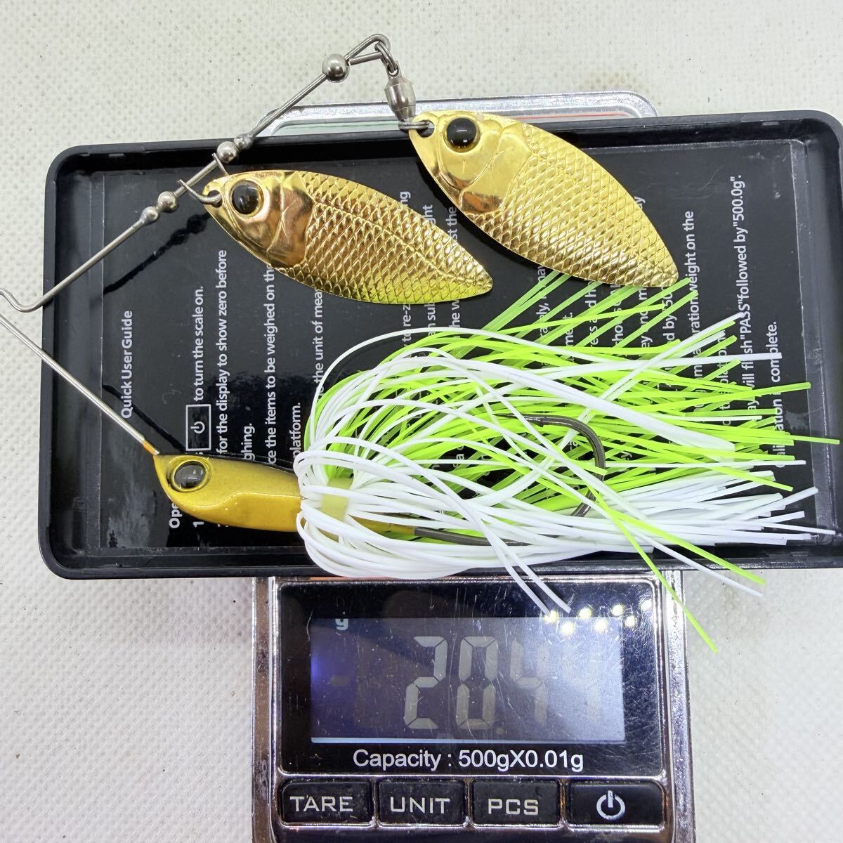 送料無料・美品『デプス Bカスタム 実測17g/18g/19g/20g 7個セット』deps B-CUSTOM ビーカスタム スピナーベイト ⑩285_画像8