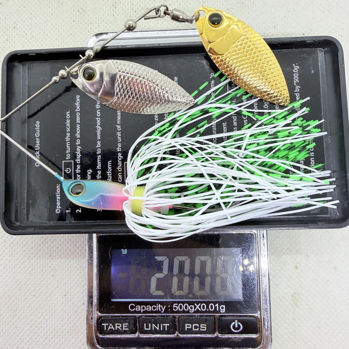 送料無料・美品『デプス Bカスタム 実測17g/18g/19g/20g 7個セット』deps B-CUSTOM ビーカスタム スピナーベイト ⑩285_画像10